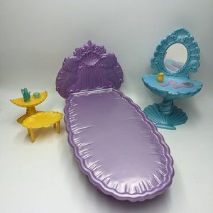 Disney The Little Mermaid Vintage Bedroom Set  65928 Shells with Desk Vanity wit